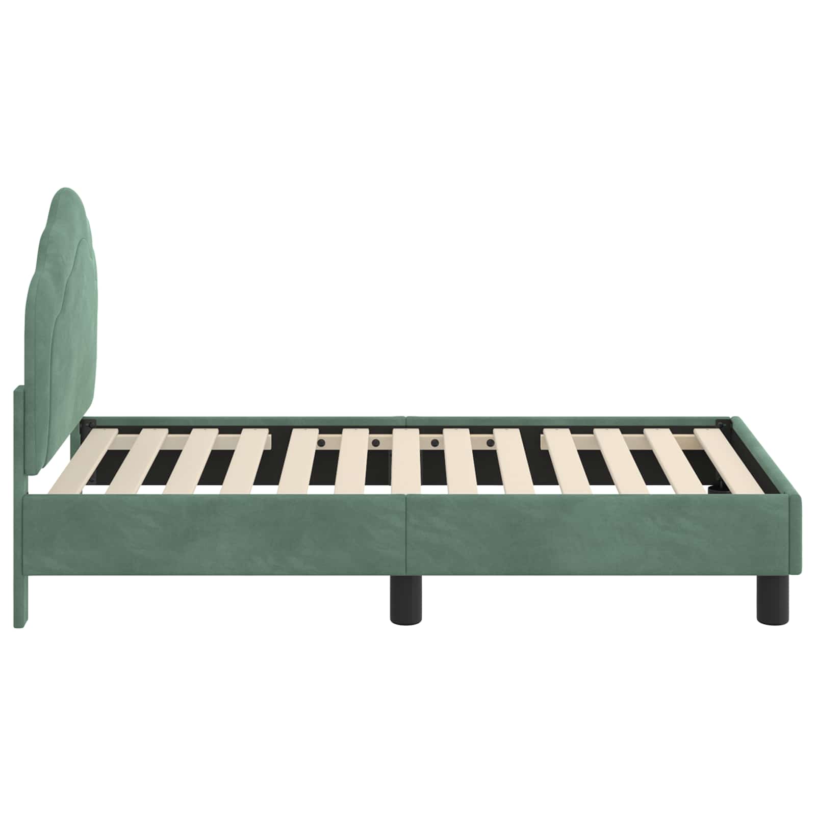 Struttura letto per bambini con testata Verde Mare 70 x 140 cm | homemem39