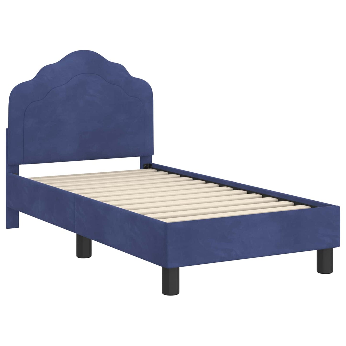 Struttura letto per bambini con testata Blu Polizia 70 x 140 cm | homemem39