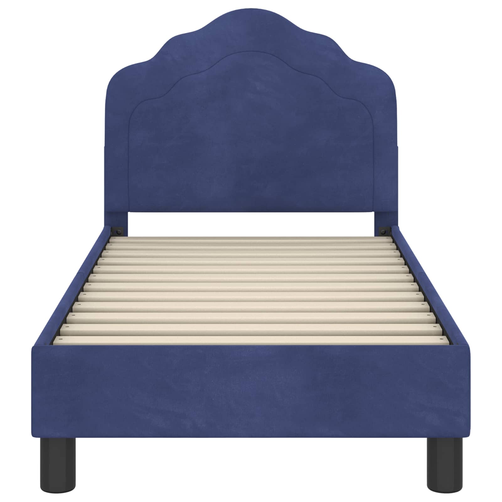 Struttura letto per bambini con testata Blu Polizia 70 x 140 cm | homemem39