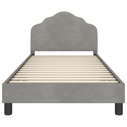 Struttura letto bambini con testata Grigio Chiaro 80 x 200 cm | homemem39