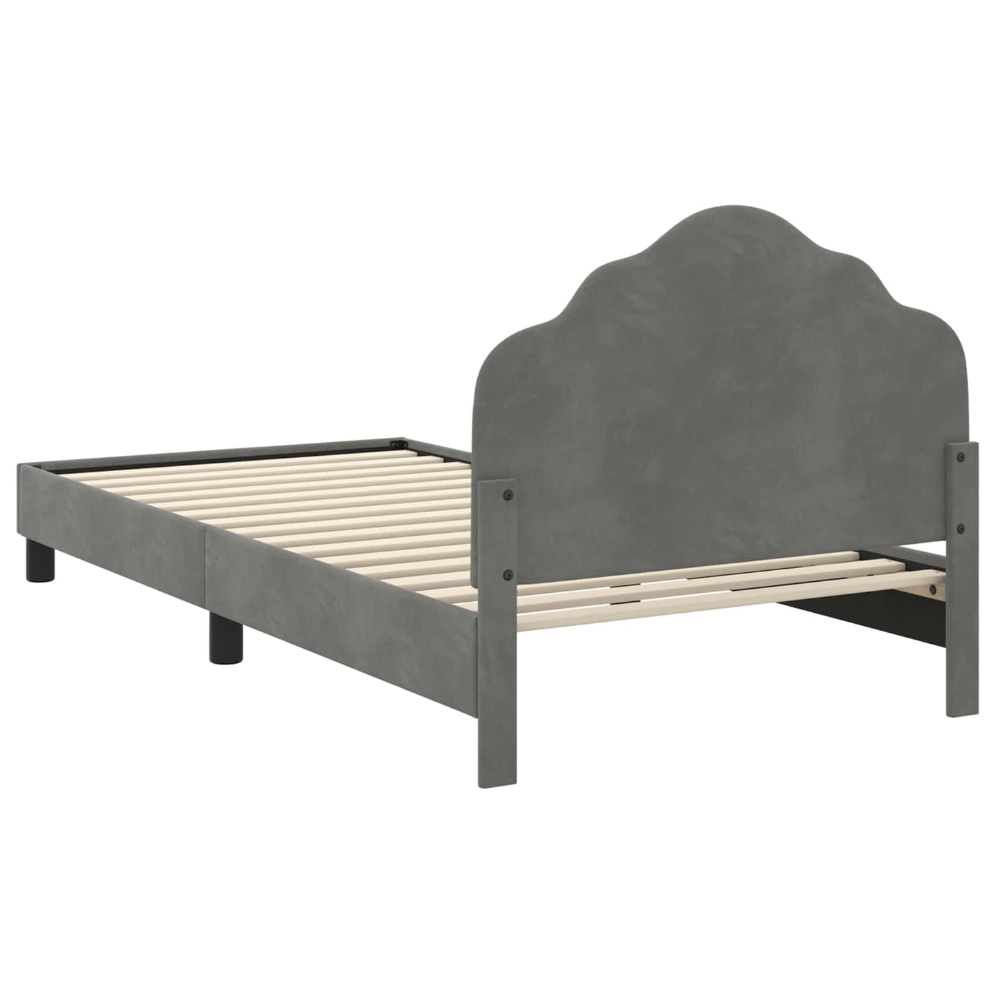 Struttura letto bambini con testata Grigio Scuro 80 x 200 cm | homemem39