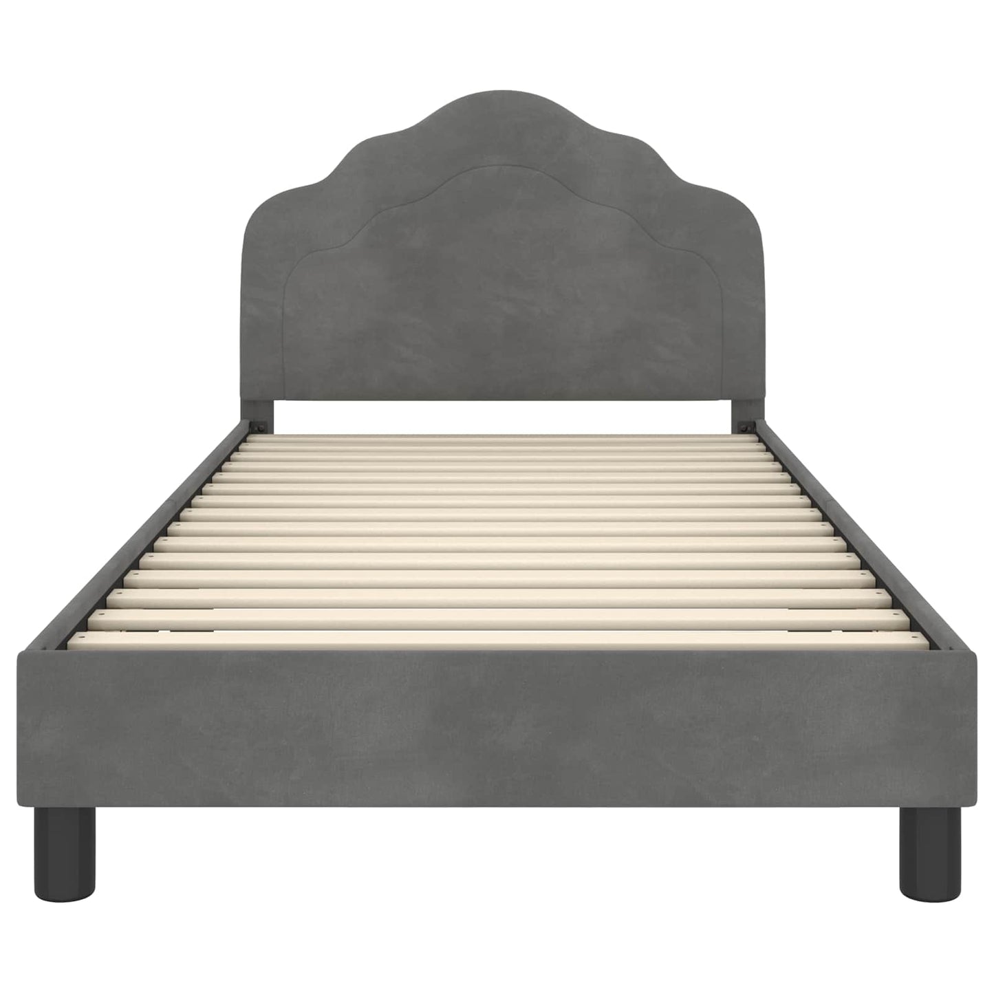 Struttura letto bambini con testata Grigio Scuro 80 x 200 cm | homemem39
