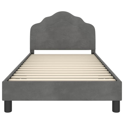 Struttura letto bambini con testata Grigio Scuro 80 x 200 cm | homemem39