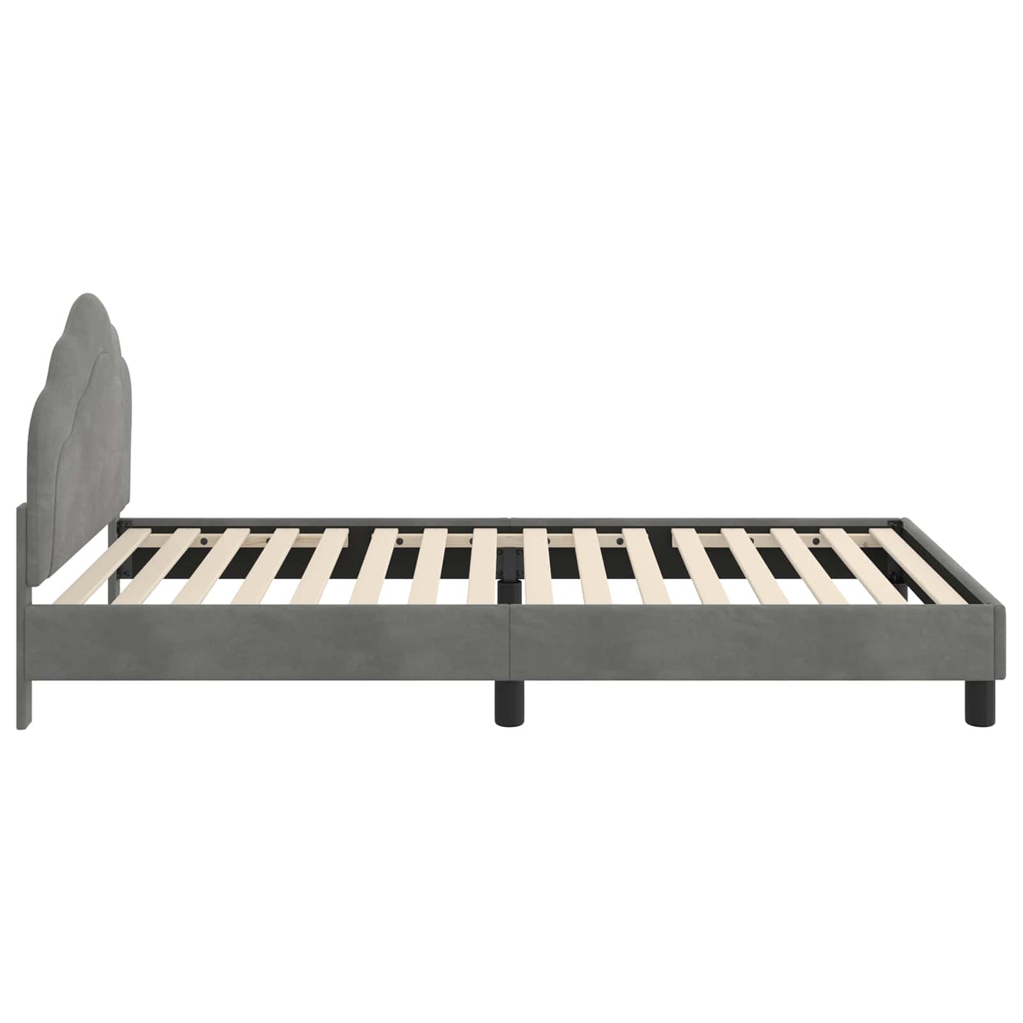Struttura letto bambini con testata Grigio Scuro 80 x 200 cm | homemem39