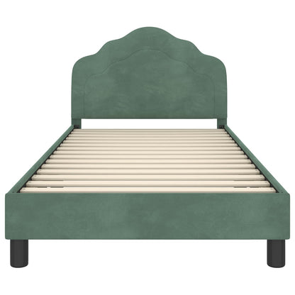 Struttura letto bambini con testata Verde Mare 80 x 200 cm | homemem39