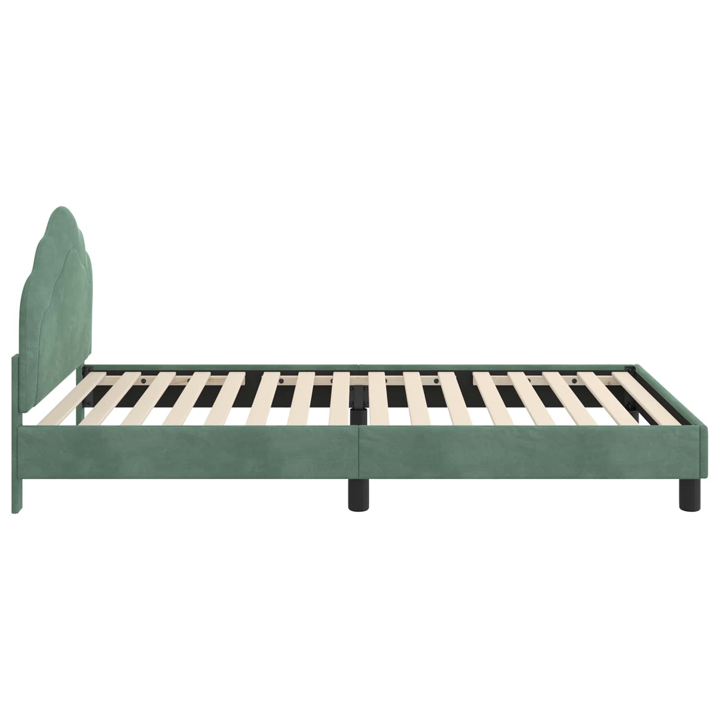 Struttura letto bambini con testata Verde Mare 80 x 200 cm | homemem39