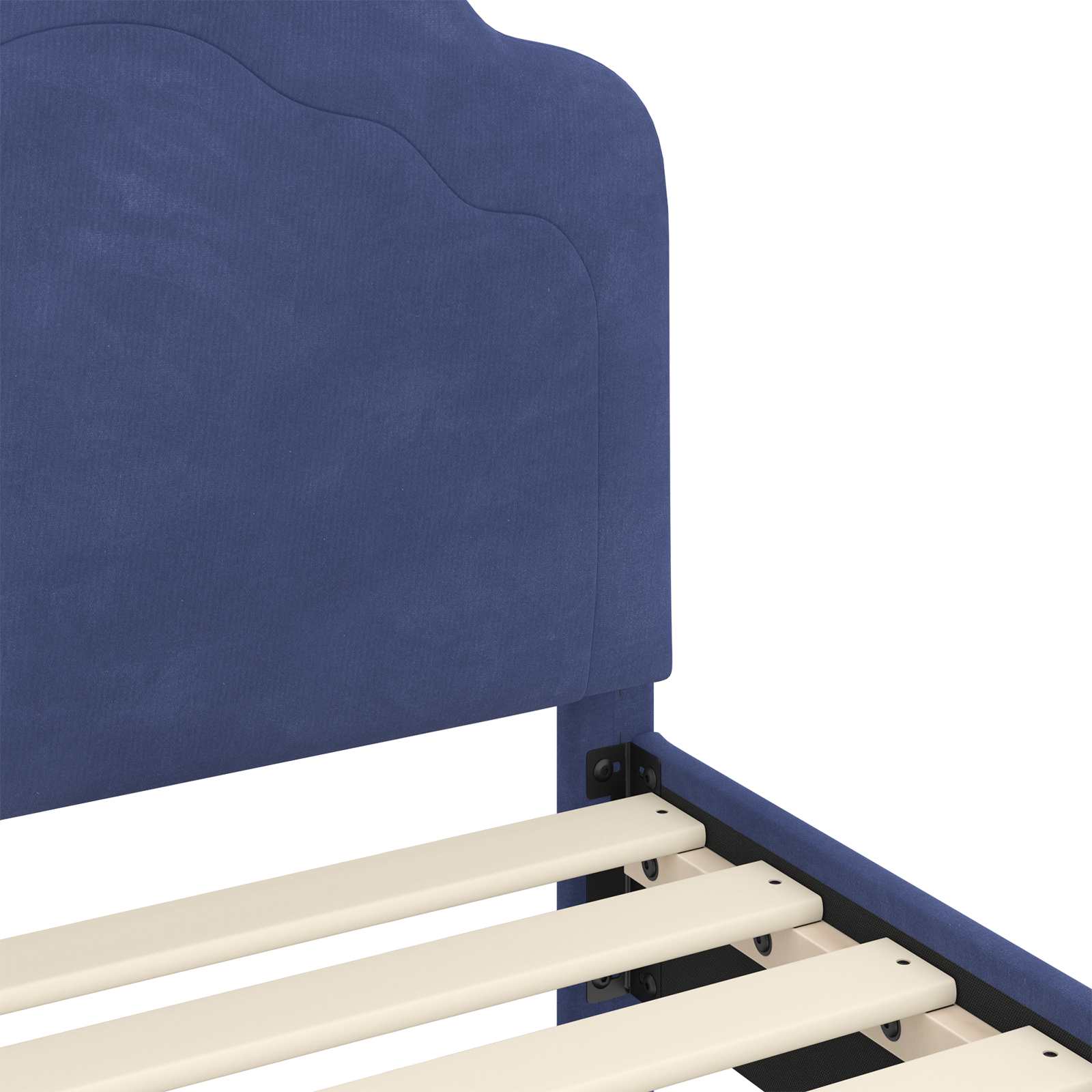 Struttura letto bambini con testata Blu Polizia 80 x 200 cm | homemem39