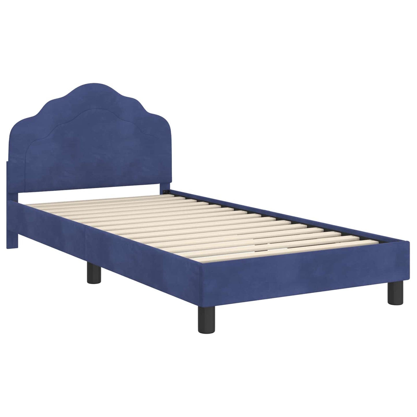Struttura letto bambini con testata Blu Polizia 80 x 200 cm | homemem39