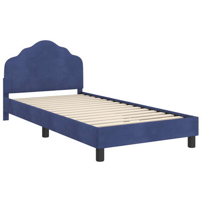 Struttura letto bambini con testata Blu Polizia 80 x 200 cm | homemem39