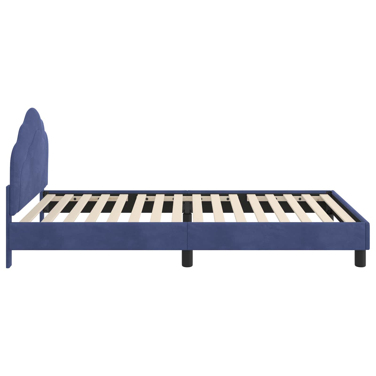 Struttura letto bambini con testata Blu Polizia 80 x 200 cm | homemem39