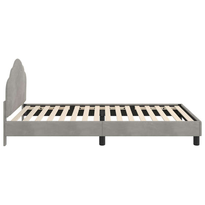 Struttura letto bambini con testata Grigio Chiaro 90 x 190 cm | homemem39