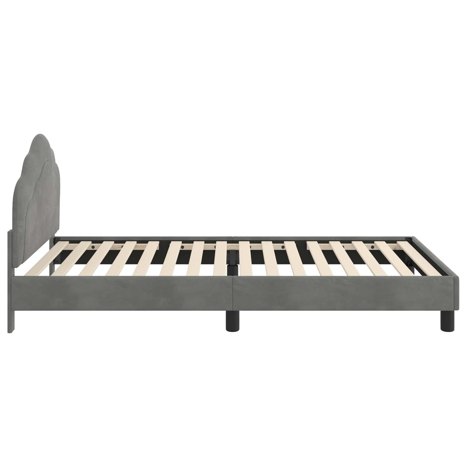 Struttura letto bambini con testata Grigio Scuro 90 x 190 cm | homemem39