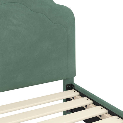 Struttura letto bambini con testata Verde Mare 90 x 190 cm | homemem39