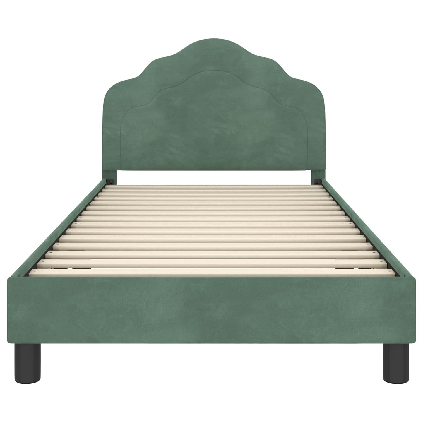 Struttura letto bambini con testata Verde Mare 90 x 190 cm | homemem39