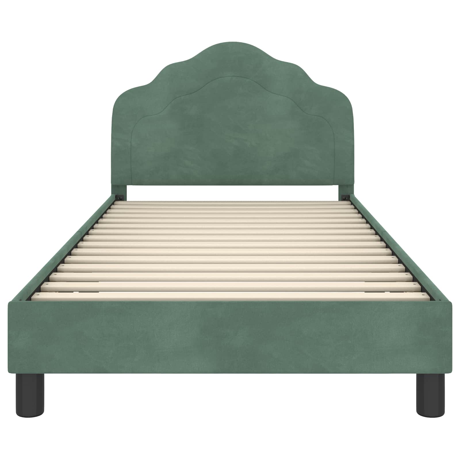 Struttura letto bambini con testata Verde Mare 90 x 190 cm | homemem39