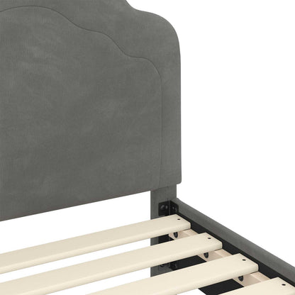 Struttura letto bambini con testata Grigio Scuro 90 x 200 cm | homemem39