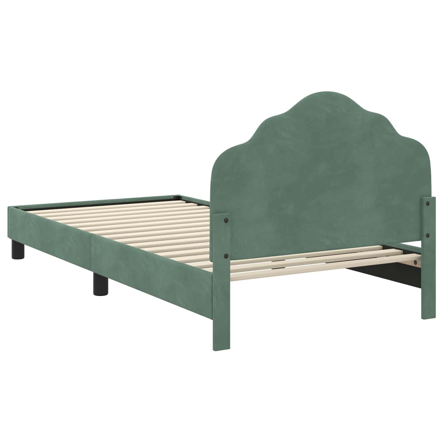 Struttura letto bambini con testata Verde Mare 90 x 200 cm | homemem39