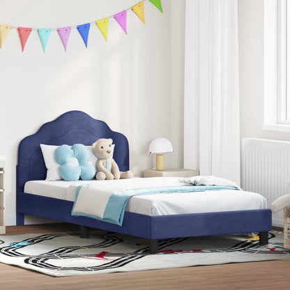 Struttura letto bambini con testata Blu Polizia 90 x 200 cm | homemem39