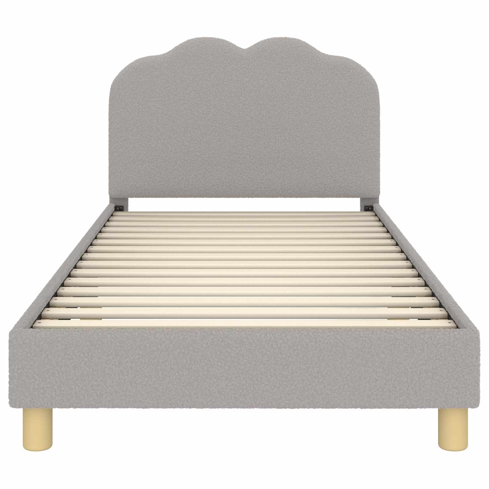 Struttura letto bambini con testata Grigio Chiaro 80x200 cm | homemem39