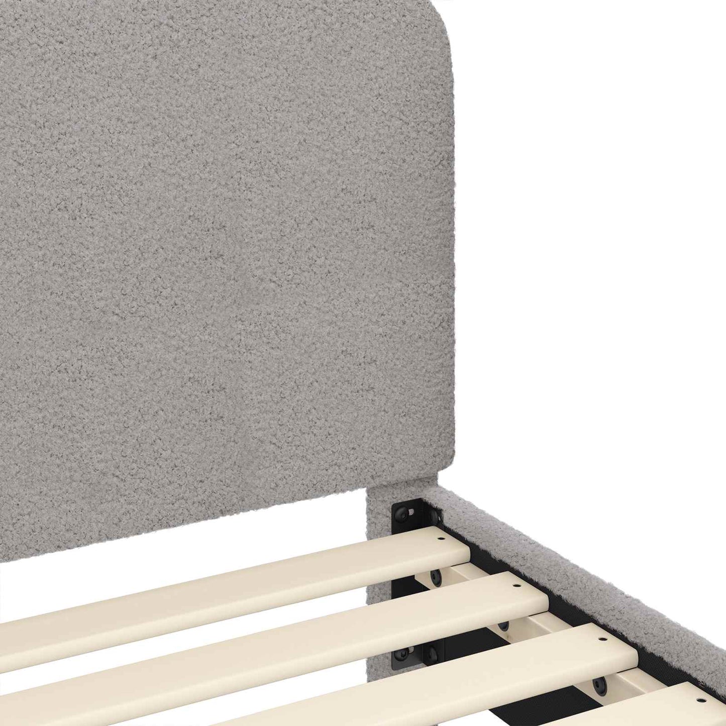 Struttura letto bambini con testata Grigio Chiaro 90x190 cm | homemem39