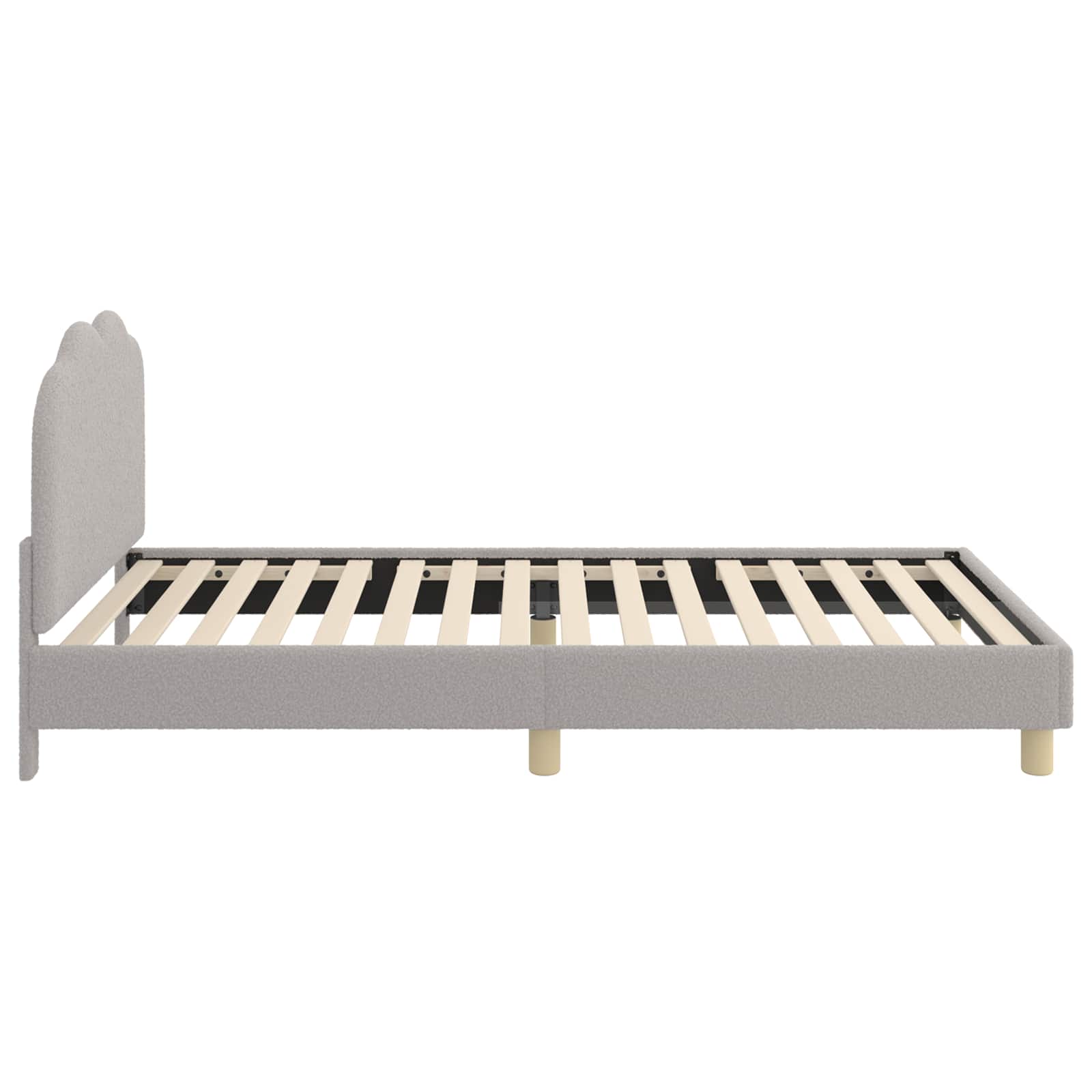 Struttura letto bambini con testata Grigio Chiaro 90x190 cm | homemem39