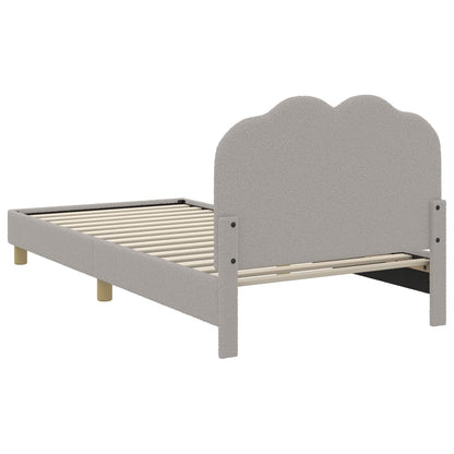 Struttura letto bambini con testata Grigio Chiaro 90x200 cm | homemem39
