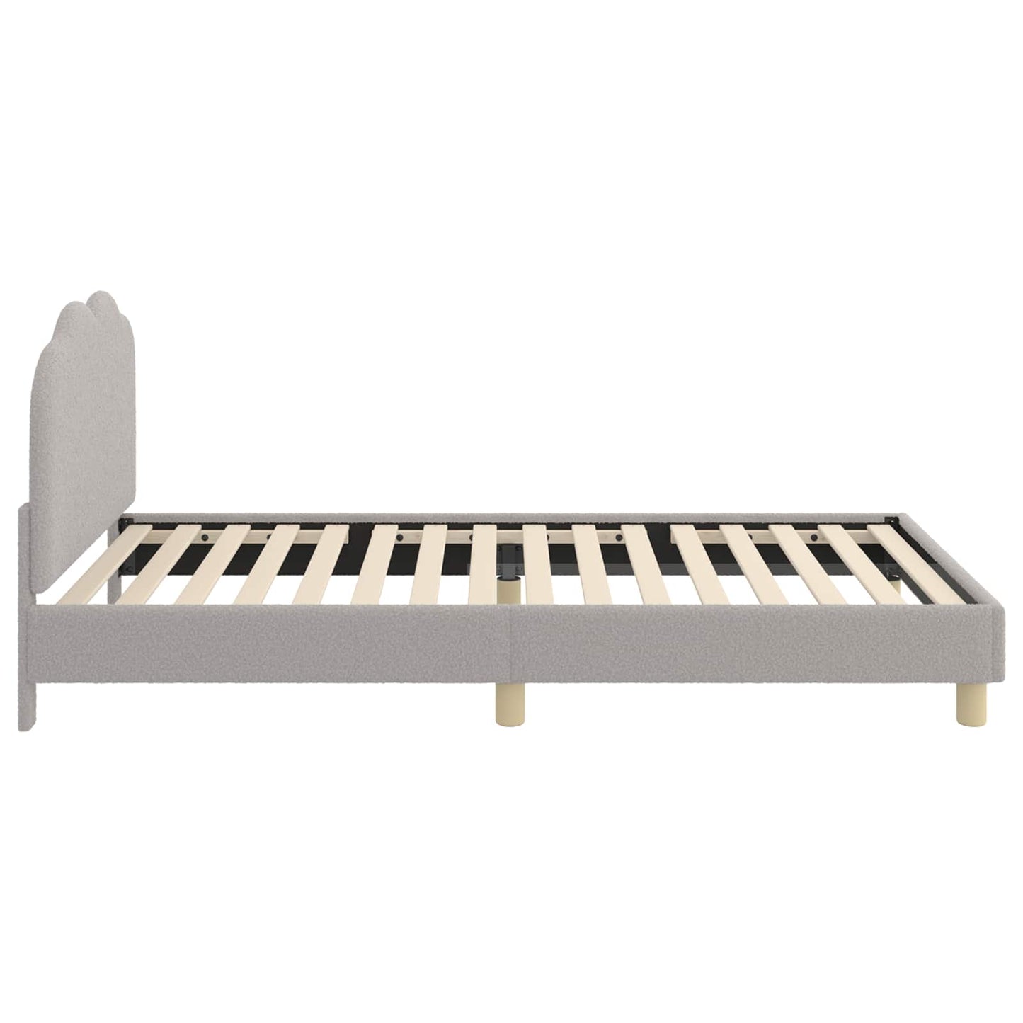 Struttura letto bambini con testata Grigio Chiaro 90x200 cm | homemem39