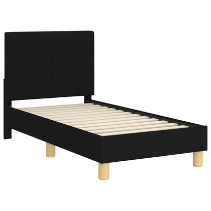 Struttura letto per bambini con testata Nero 70 x 140 cm | homemem39