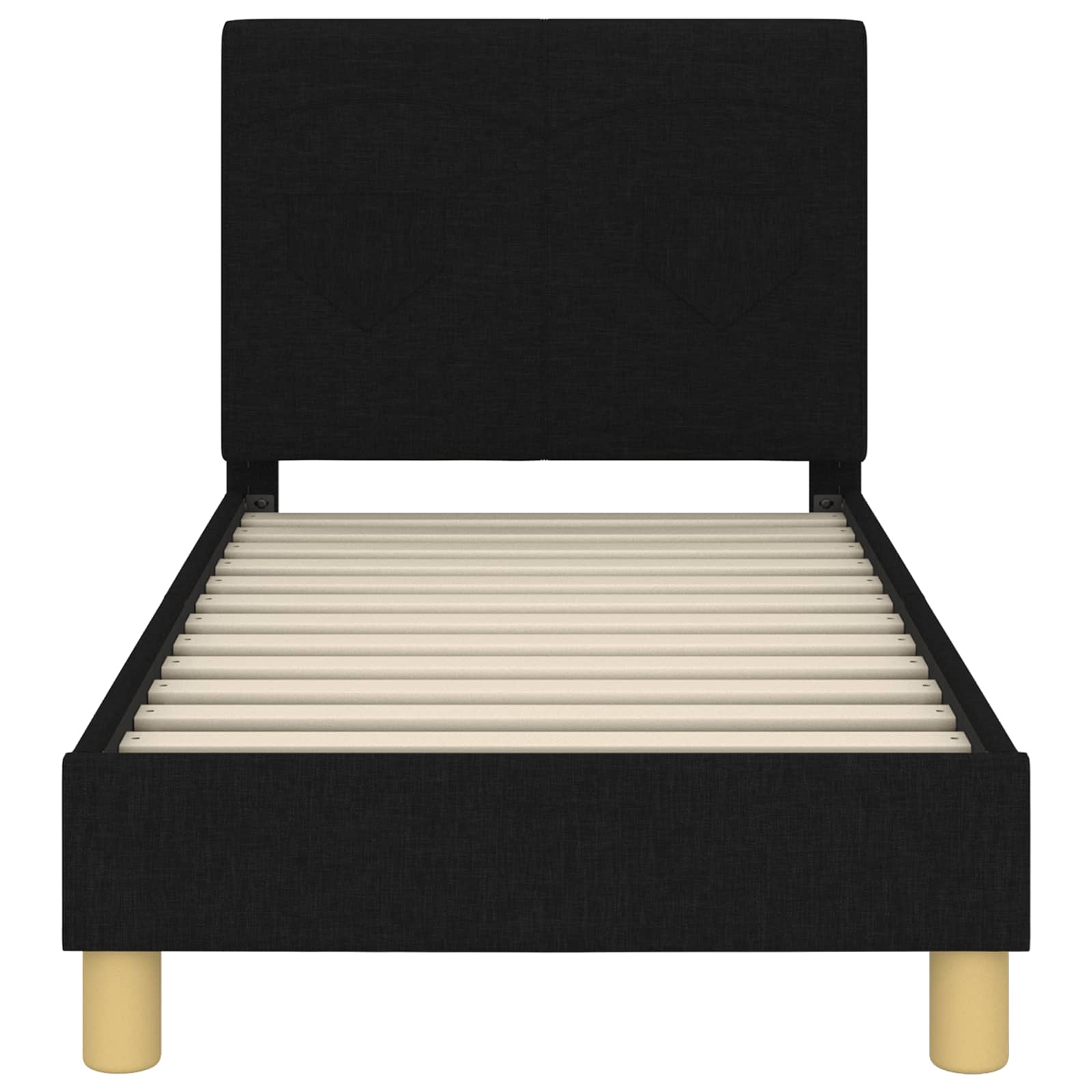 Struttura letto per bambini con testata Nero 70 x 140 cm | homemem39