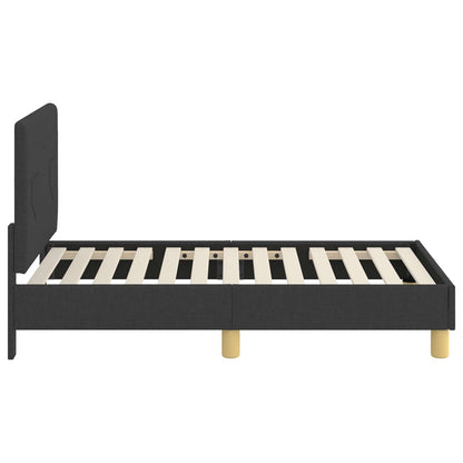 Struttura letto per bambini con testata Nero 70 x 140 cm | homemem39