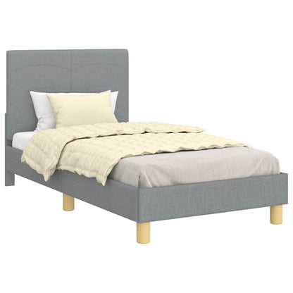 Struttura letto bambini con testata Grigio chiaro 80 x 160 cm | homemem39