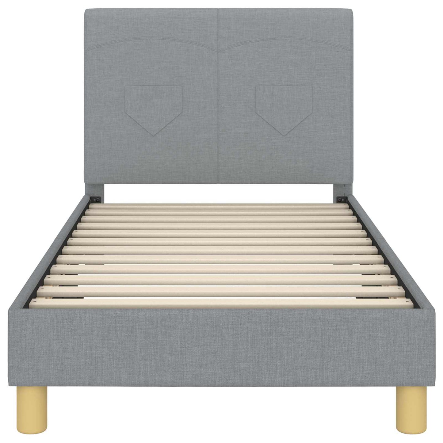 Struttura letto bambini con testata Grigio chiaro 80 x 160 cm | homemem39