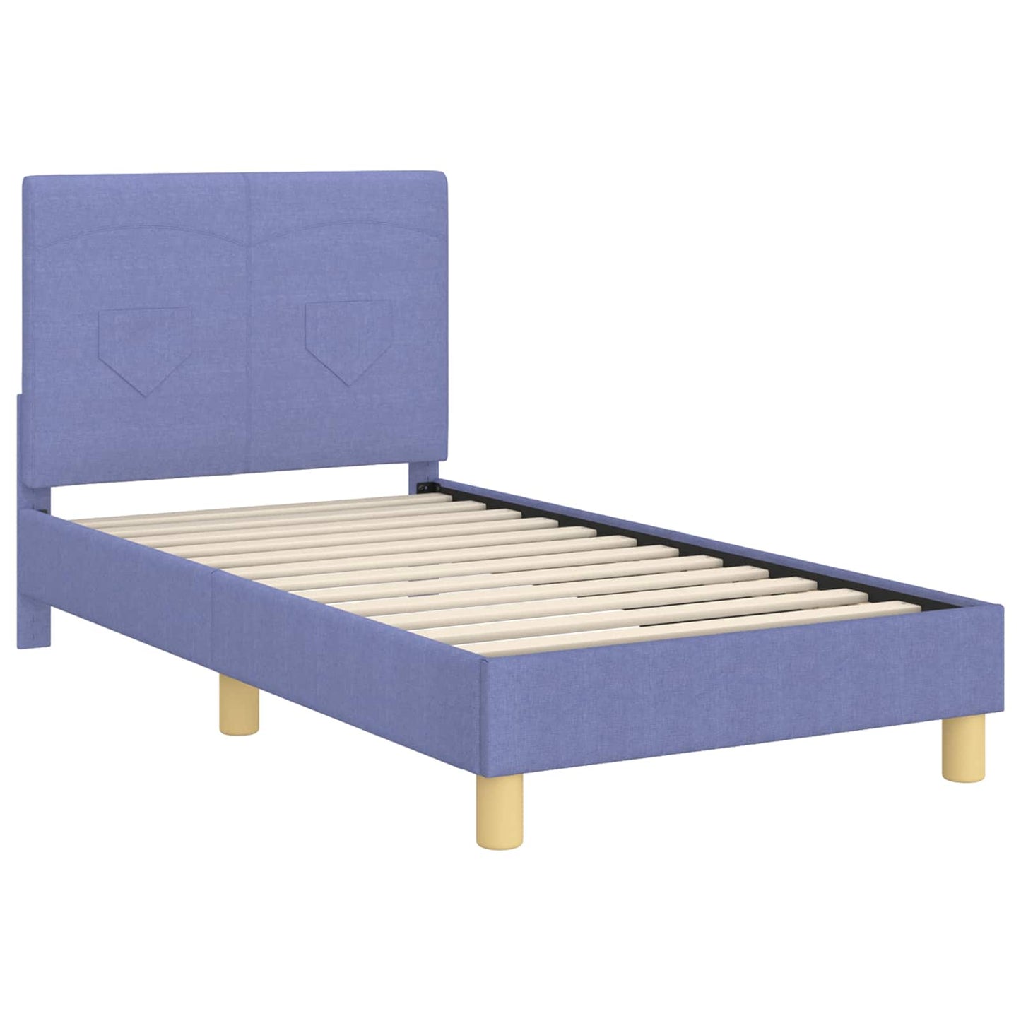 Struttura letto bambini con testata Blu jeans 80 x 160 cm | homemem39