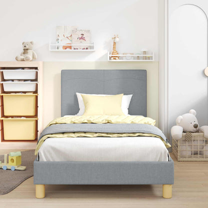 Struttura letto bambini con testata Grigio chiaro 80 x 200 cm | homemem39