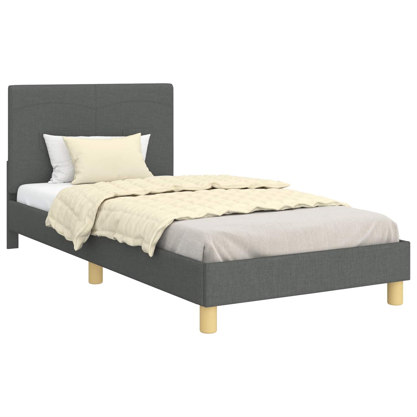 Struttura letto bambini con testata Grigio scuro 80 x 200 cm | homemem39