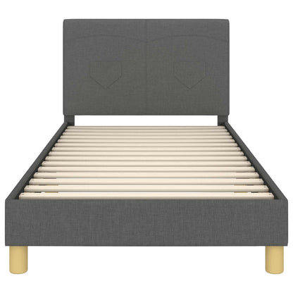 Struttura letto bambini con testata Grigio scuro 80 x 200 cm | homemem39