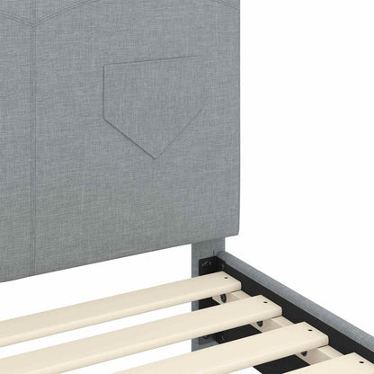 Struttura letto bambini con testata Grigio chiaro 90 x 190 cm | homemem39