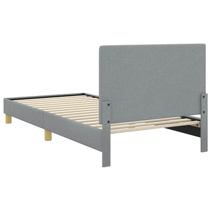 Struttura letto bambini con testata Grigio chiaro 90 x 190 cm | homemem39