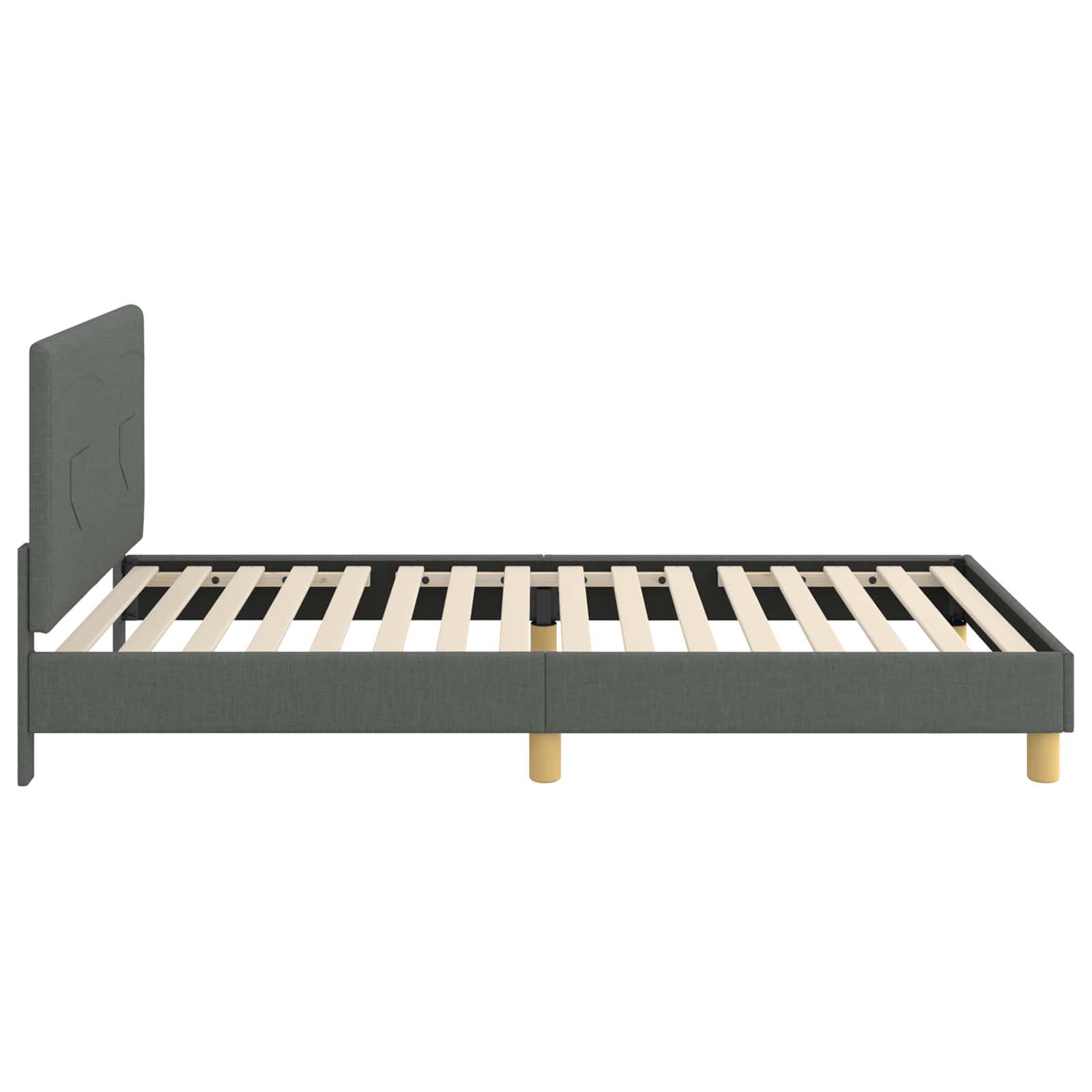 Struttura letto bambini con testata Grigio scuro 90 x 190 cm | homemem39