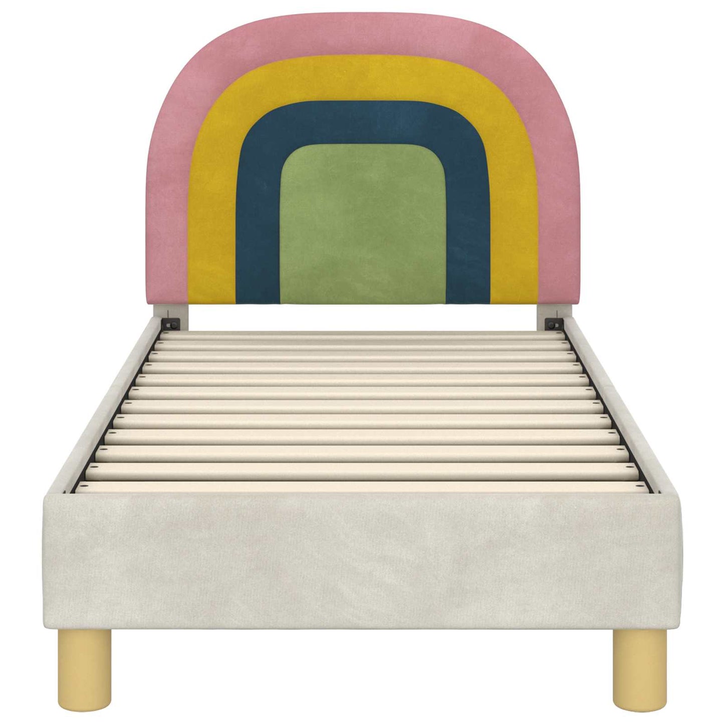 Struttura letto per bambini con testata Crema 70 x 140 cm | homemem39