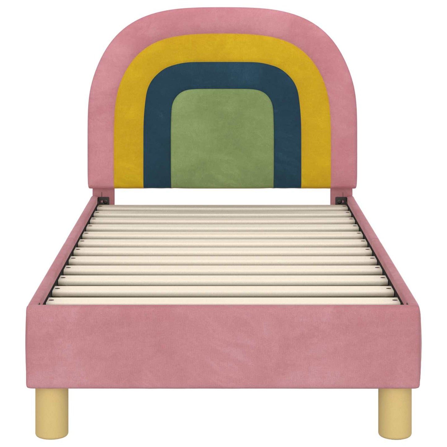 Struttura letto per bambini con testata Rosa 70 x 140 cm | homemem39