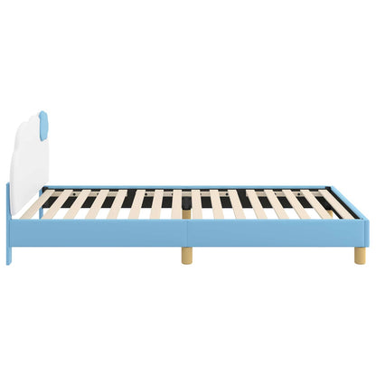Struttura letto bambini con testata Blu 90 x 190 cm PU | homemem39
