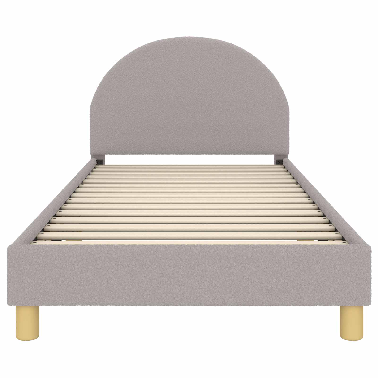 Struttura letto bambini con testata Grigio Chiaro 80x200 cm | homemem39