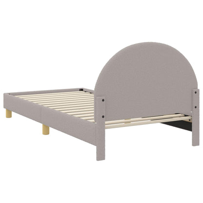Struttura letto bambini con testata Grigio Chiaro 90x190 cm | homemem39