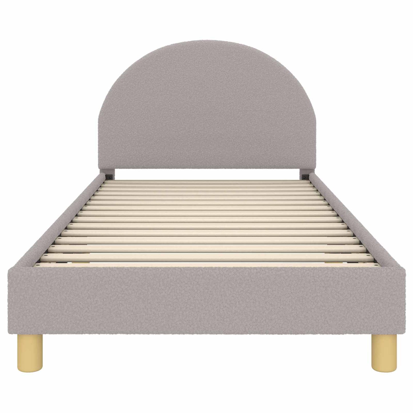 Struttura letto bambini con testata Grigio Chiaro 90x190 cm | homemem39