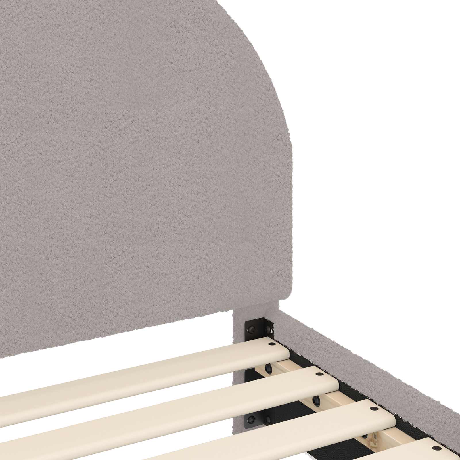 Struttura letto bambini con testata Grigio Chiaro 90x200 cm | homemem39