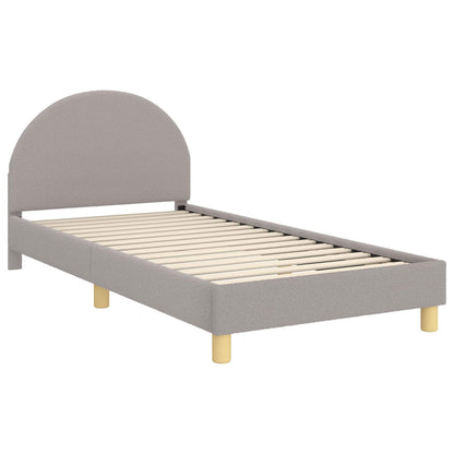 Struttura letto bambini con testata Grigio Chiaro 90x200 cm