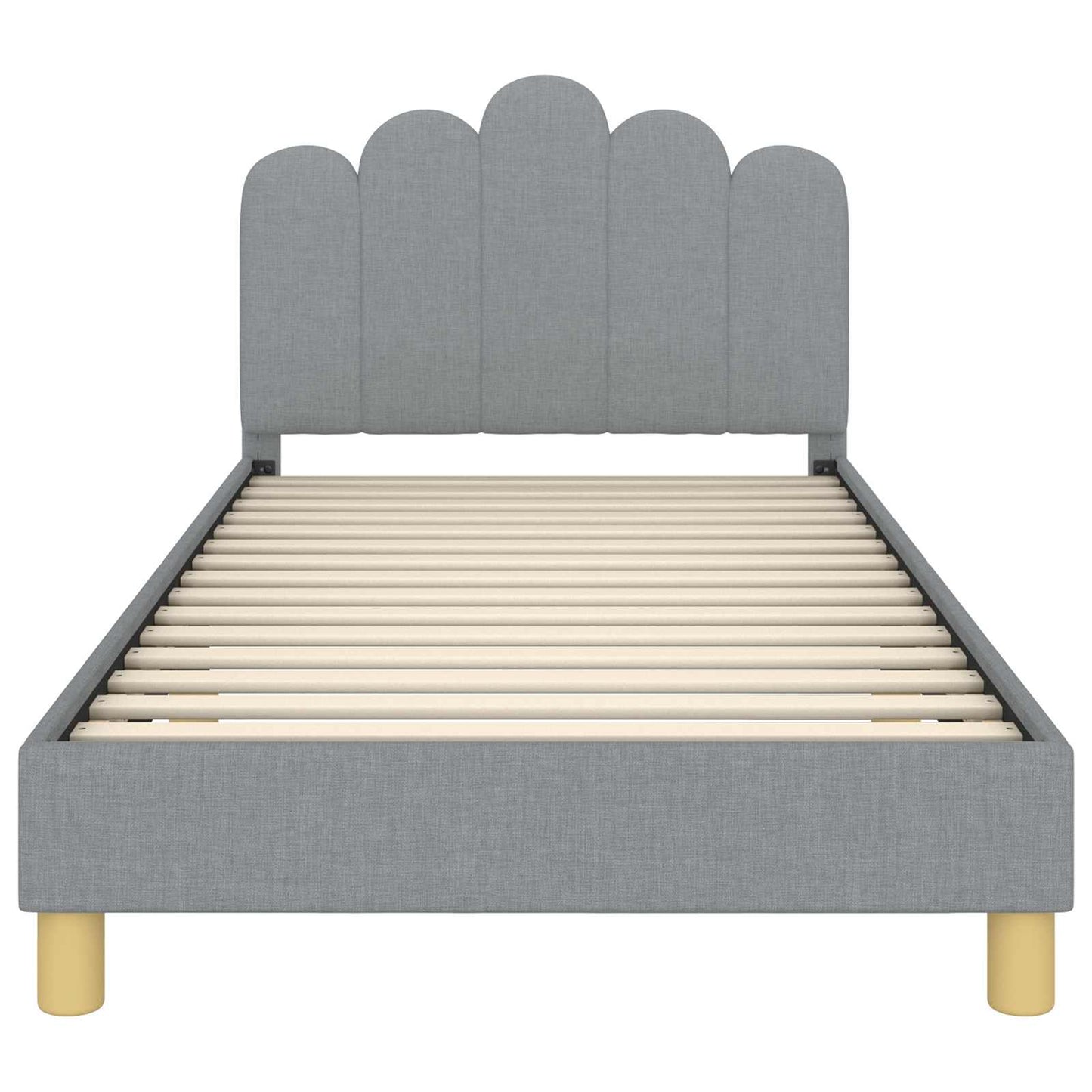Struttura letto bambini con testata Grigio Chiaro 80 x 200 cm | homemem39