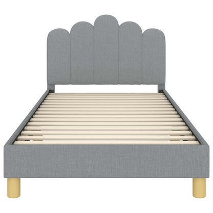Struttura letto bambini con testata Grigio Chiaro 80 x 200 cm | homemem39