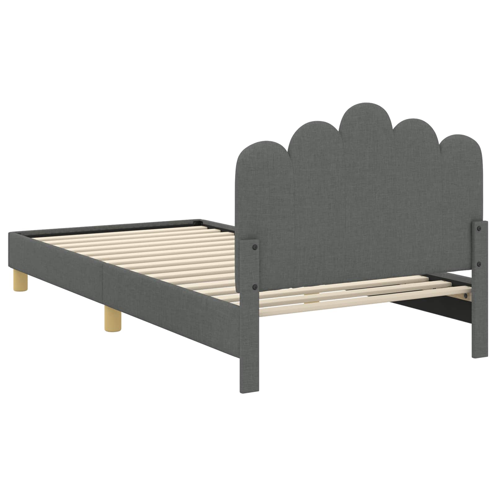 Struttura letto bambini con testata Grigio Scuro 80 x 200 cm | homemem39